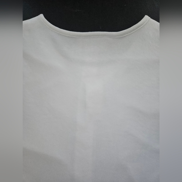 NWT - Imagio White Button Up Blouse w Sheer Sleeves - Size XL - Picture 9 of 9